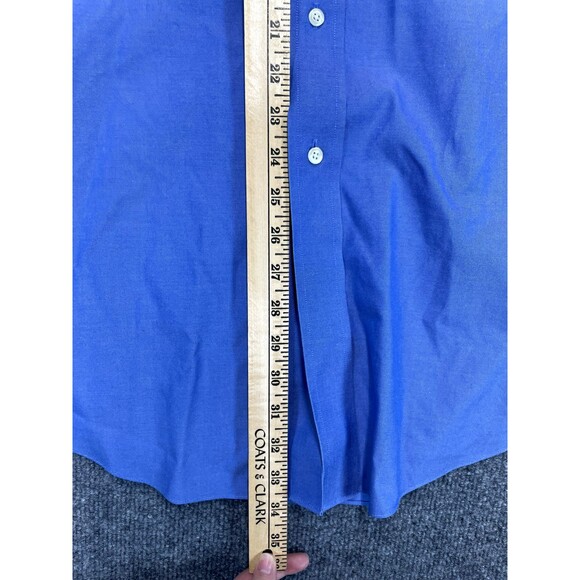 Brooks Brothers Button Up Madison Mens 17/34 Blue  Supima Cotton Non-iron - Picture 7 of 7